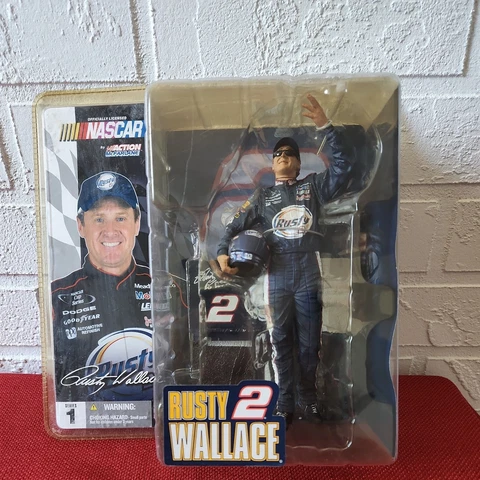 Rusty Wallace NASCAR Action Figure by McFarlane NIP NIB Series 1 2004 2 Cover