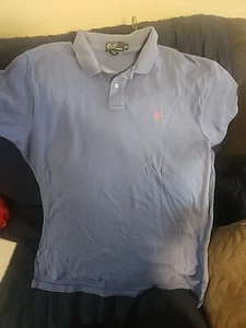 Polo Ralph Lauren Classic Fit Soft Cotton Polo Shirt  Blue Men's  Xl RedPony - Picture 1 of 5