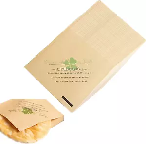 Burger Papier, 100 Blatt Kässepapier 15 X 15cm Brotpapier Pommestüten Einweg Wra - Bild 1 von 7