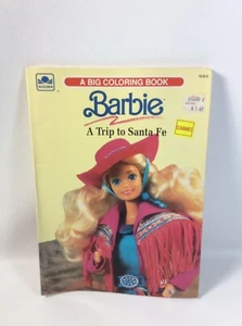 Vintage 1990 BARBIE A Trip to Santa Fe Big Coloring Book A Golden Book NEW 12184 - Bild 1 von 11
