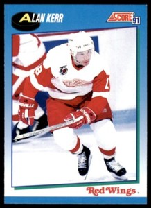 1991-92 Score Canadian Bilingual Alan Kerr Detroit Red Wings #571