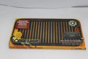 Lodge LPG13 Cast Iron Reversible Grill and Griddle Black With Box Read Descripti - Picture 1 of 4