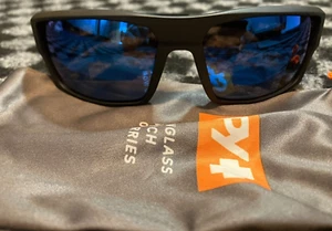 ¡NUEVO! Gafas de sol Spy Dirk negras mate con espejo Happy Blue Spectra lente polarizada - Imagen 1 de 8