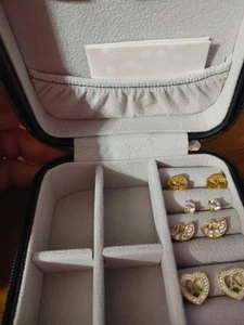 New Judith Ripka Diamonique Earrings 14k Clad W/ 2 Sets Of Jackets - Picture 1 of 9