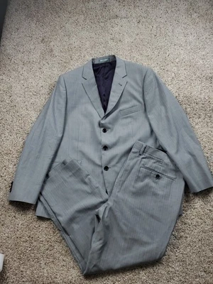 Traje a medida Indochino para hombre 44 corto gris lana dos botones 40X27 pierna recta * Foto 1 de 4