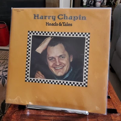 HARRY CHAPIN Heads & Tales LP Record  Elektra NM/NM POSTER - Image 1 of 4
