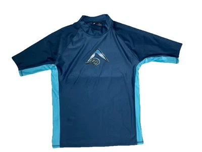 Kanu Surf Mens M SPF 50+ Short Sleeve Rash Guard Blue - Image 1 of 4