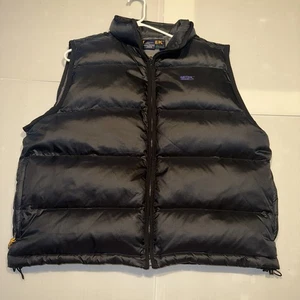 Eddie Bauer Herren Gänsedaunen Puffer Weste Schwarz L Full Zip EBTEK Outdoor - Bild 1 von 14