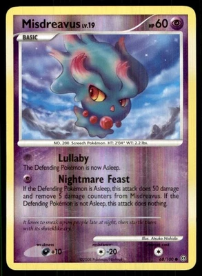 2008 Diamond & Pearl - Stormfront Reverse Holo Misdreavus Basic/Common #68 - Image 1 of 2