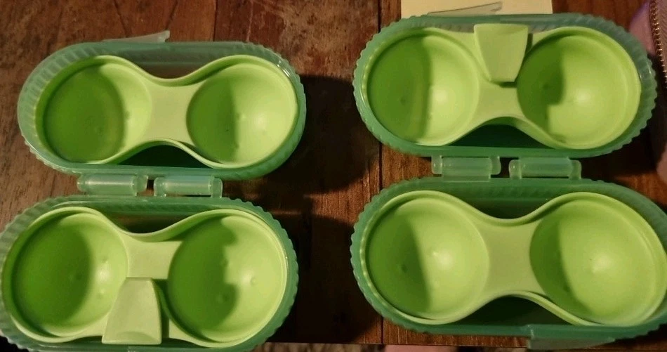 🥚🍳🧂2 Stück Tupperware Eierbox ZweiDabei, Ei & Go mit Salzsteuer grün🥚🍳🧂 - Bild 1 von 4