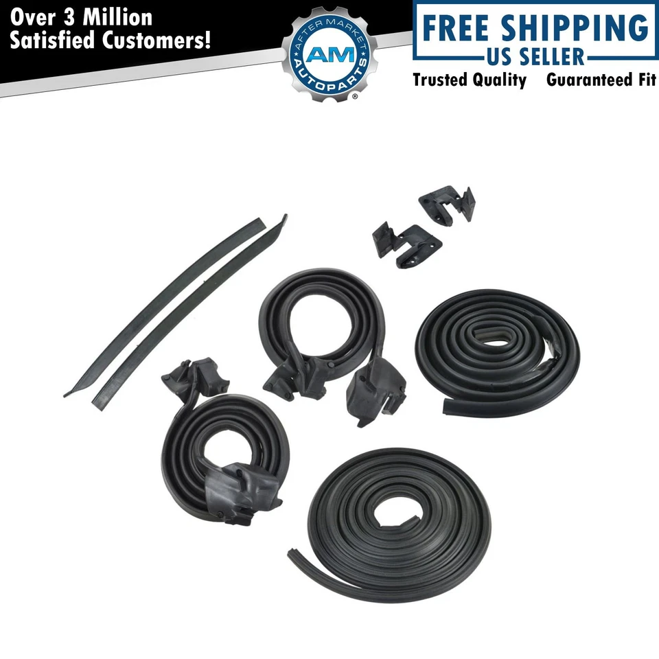 Juego de 9 piezas de sellos para impermeabilización para 69-72 GTO LeMans Tempest 2 puertas techo rígido Foto 1 de 4
