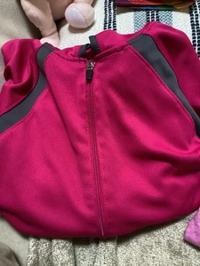 Champion Elite Damen Jacke Größe Large einfarbig blau Kapuze Taschen durchgehender Reißverschluss - Bild 1 von 11