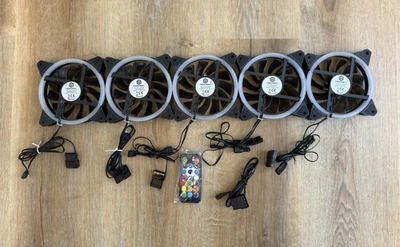 CyberpowerPC Apevia Computer Desktop Case Fans RBG 120mm Controller - Image 1 of 4