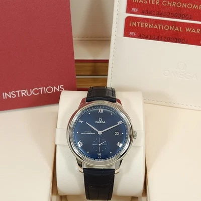 Omega De Ville Prestige 41mm Co-Axial Steel & Leather Strap Watch 43413412003001 - Image 1 of 4