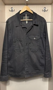 G-Star RAW wolker 3D slim denim jacket for men's size XL in dark aged workwear - Picture 1 of 7