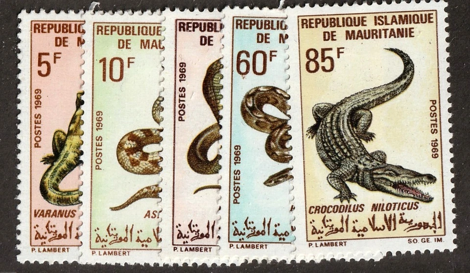 Mauritania 261 - 265 MH OG Foto 1 de 1