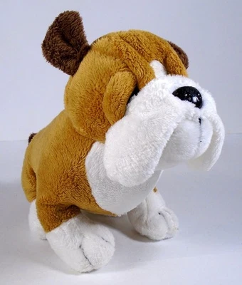 Sweet GANZ Webkinz Tan & White Bulldog 8" Plush Stuffed Animal Toy - No Code - Image 1 of 3