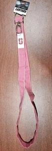 Stanford University Lanyard Red and White Plaid *Brand New* - Imagen 1 de 2
