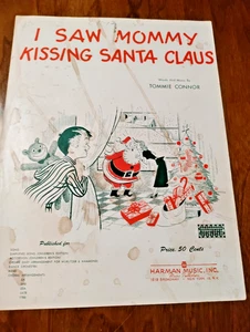 SHEET MUSIC I SAW MOMMY KISSING SANTA CLAUS 1952 - Picture 1 of 3