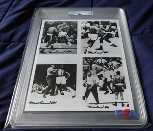 Muhammad Ali Heavyweight Champ Boxing Autographed 8x10 Photo 4 Times PSA SLABBED - Picture 1 of 5