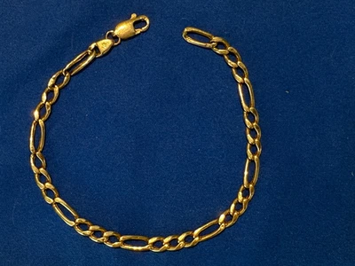 Pulsera Figaro Oro 14k 8.5 Pulgadas 14k 4 gramos Foto 1 de 2