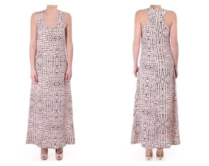 Ted Baker Dress 12 Pink Maxi Animal Python Racerback Sleeveless "Livanie" Casual - Picture 1 of 6