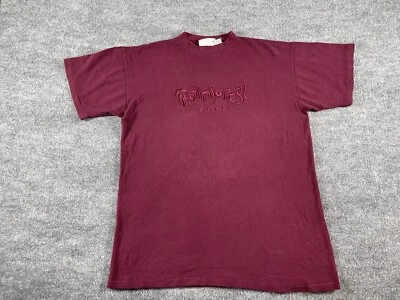 Camisa de café Rainforest vintage para hombre roja mangas cortas talla grande cuello redondo algodón Foto 1 de 4