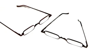 2 pair Power +2.25 Quality Reading Glasses Thin slim skinny readers Men Women - Picture 1 of 6