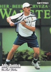 2003 Netpro Tennis ANDY RODDICK #4 Carta base Rookie RC - Foto 1 di 2