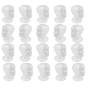 SHANY Styrofoam Model Heads/Hat Wig Foam Mannequin - 11" Round base - 24 pieces - Picture 1 of 8