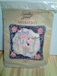 SOMETHING SPECIAL "UNICORN" NEEDLEPOINT KIT | New With Opened Package 1980’s - Picture 1 of 2