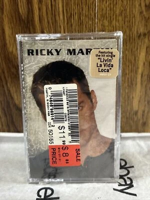 Vintage 1999 Ricky Martin Cassette Tape Livin La Vida Loca NEW Sealed - Image 1 of 4