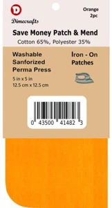 2 parches de reparación plancha 5 x 5 pulgadas en comparación con Bondex - naranja - Imagen 1 de 6
