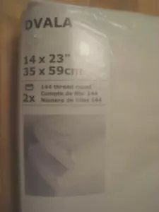 IKEA DVALA Fundas de Almohada Pack de 2 para Almohada de Espuma con Memoria Blanca 14 x 23" 35x59cm - Imagen 1 de 4
