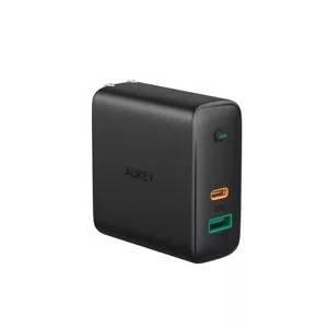 AUKEY PA-D3, 60W Dual-Port  Charger with Dynamic Detect, SAMUNG,PHONES,IPADS - Picture 1 of 3