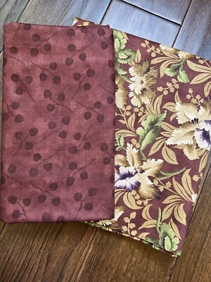 MODA Barbara Brackman/ Terry Clothier Thompson Leaving the Century 6 Yards Total - Image 1 of 4