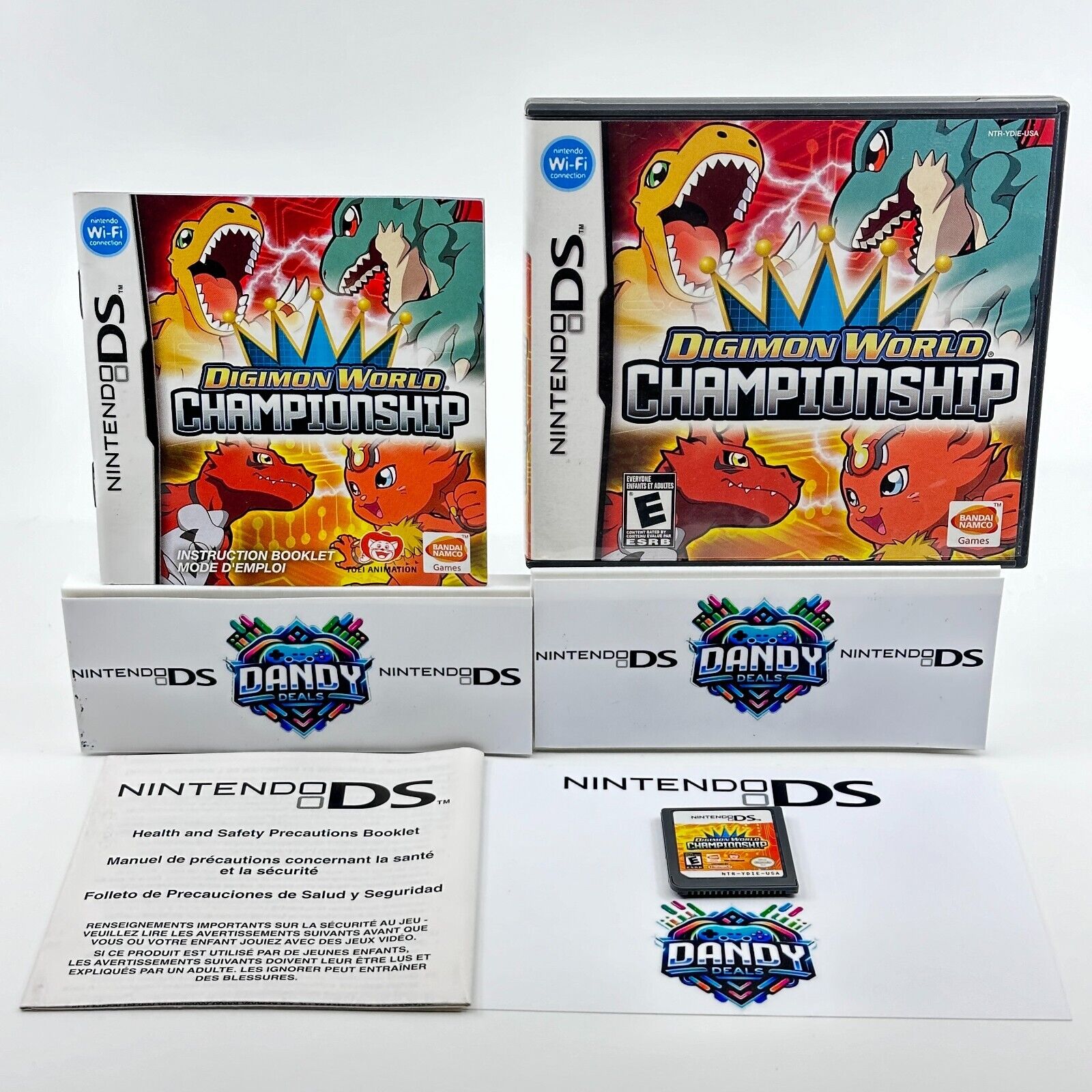 Digimon World Championship (Nintendo DS, 2008) W/ Manual Tested CIB
