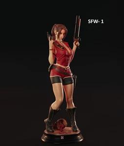 ClaireRedfield ResidentEvil Fan Art Sculpture Fully Painted Made to order - Picture 1 of 21