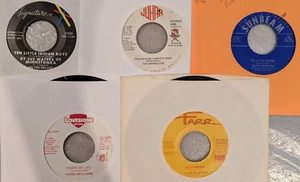 5 ct LOT #63 High Grade 45 RPM Odd, Private, Indie Labels, VG+ to NM - Picture 1 of 2