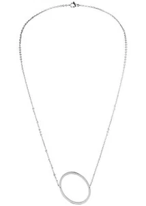 Collar mujer Hailys con colgante de letras "O" plata N20120595 - Imagen 1 de 2