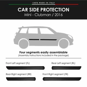 Modanature Laterali Bumper Paracolpi per Mini Clubman 2016 con Biadesivo 3M - Imagen 1 de 4