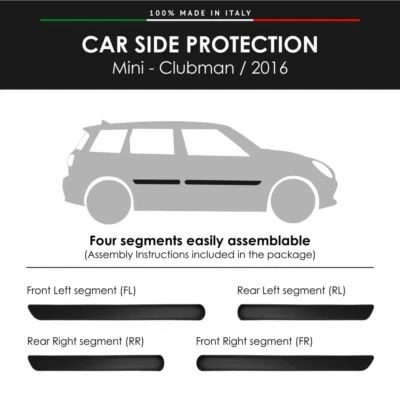 Molduras Lateral Bumper Buffer para Mini Clubman De 2016 Con Biadhesivo - Imagen 1 de 4