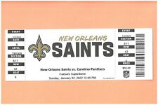 Carolina Panthers at New Orleans Saints 1-2-2022 FULL NFL ticket Alvin Kamara  A