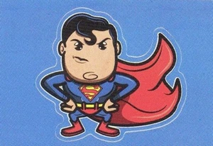 2014 Cryptozoic DC Comics Epic Battles T-08 BAM STICKER Card Superman RARE MINT! - Picture 1 of 1