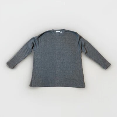 PIERRE CARDIN Mens Sweater Ribbed Crew Neck Gray Large - Image 1 of 4