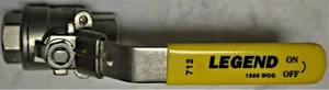 New 1/2" Legend T-712 Full Port, 316 Stainless Steel Ball Valve - Picture 1 of 5