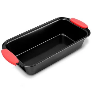 NutriChef Rectangle Loaf Pan Carbon Steel Non-Stick Dishwasher Safe 11.69"x5.94" - Picture 1 of 6