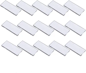 Name Tag Blank Name Badges DIY Blank ID Name Badge with Pin, 15Pcs Name Tag Badg - Picture 1 of 12