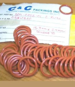 KY oil tube O-RING 5 PCS ONAN 509-0282-02 SILICONE 15.8mm x 2.4mm. Five pc lot - Picture 1 of 3