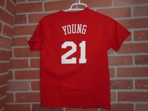 PHILADELPHIA 76ERS THADDEUS YOUNG JERSEY TSHIRT YOUTH LARGE - Picture 1 of 4